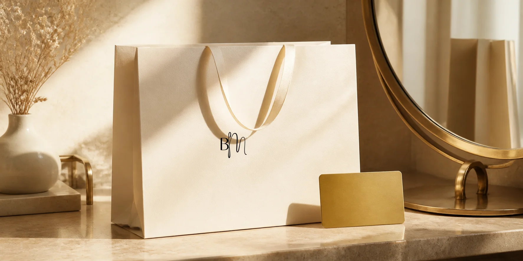 Bared Monkey gift bag and reward card